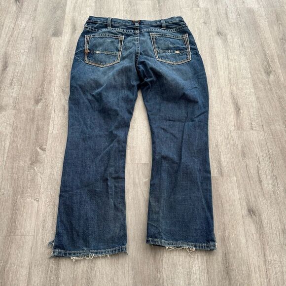 Ariat Men's M4 low rise Bootcut Jeans Gultch size 38x30 dark wash - Picture 2 of 8